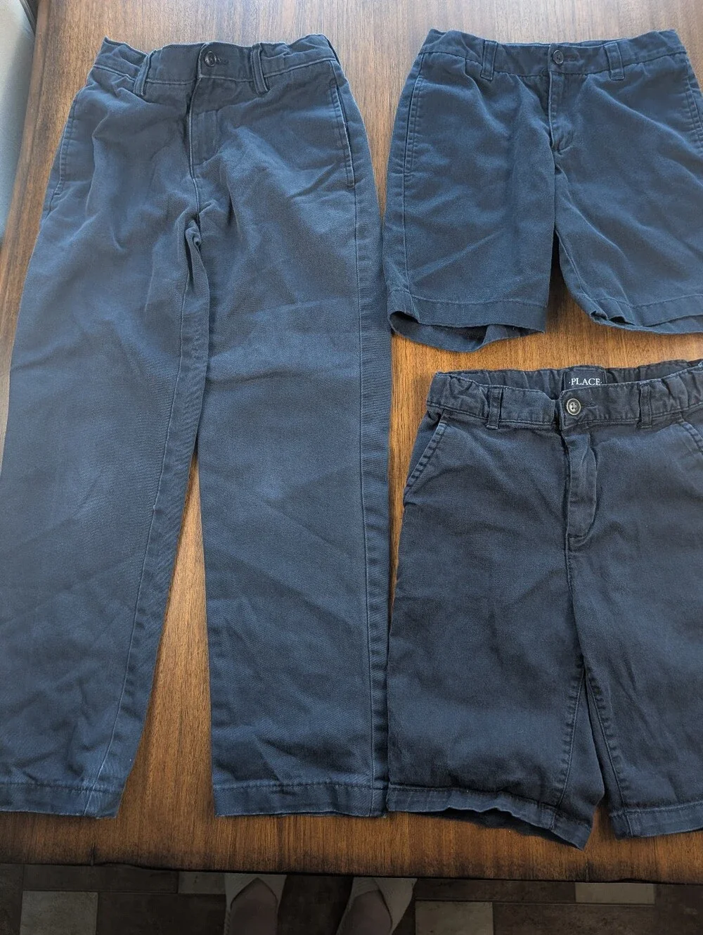 Bundle Of 3 Pcs Boys Uniform Clothing Size 10 Navy Lands End Children's Place